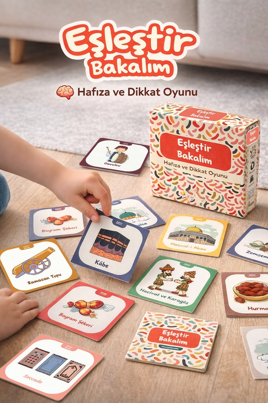 Eşleştir Bakalım™ – İslami Terimlerle Eğitici Kart Hafıza Oyunu