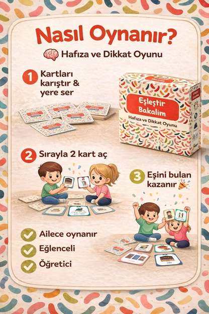 Eşleştir Bakalım™ – İslami Terimlerle Eğitici Kart Hafıza Oyunu