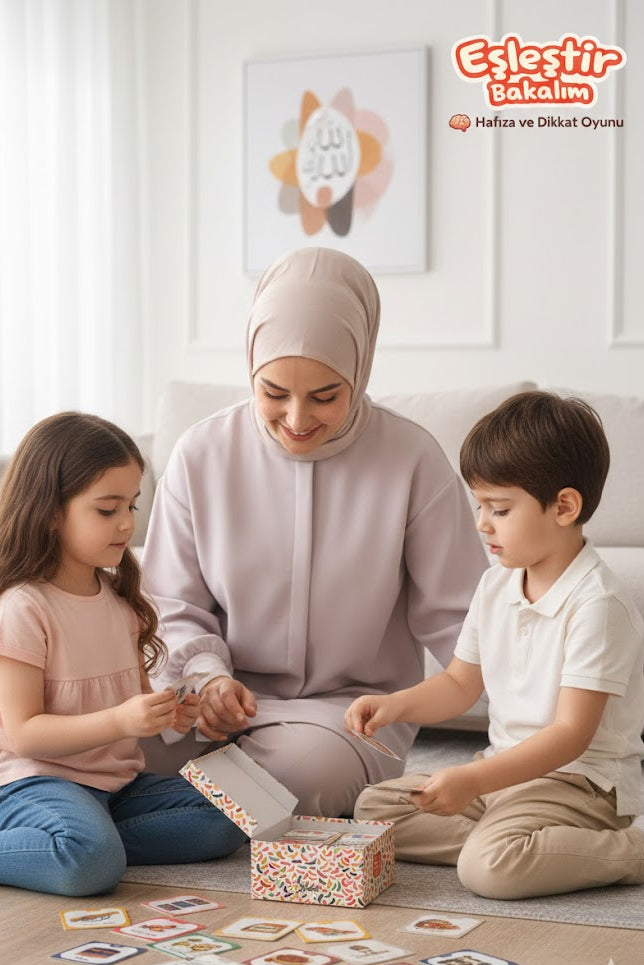 Eşleştir Bakalım™ – İslami Terimlerle Eğitici Kart Hafıza Oyunu
